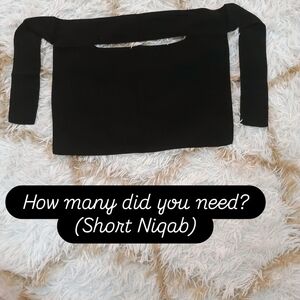 Black Short Niqab